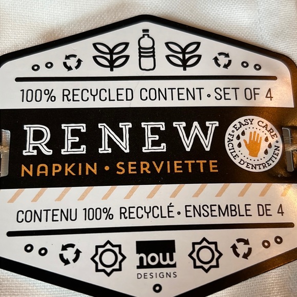 ECO-friendly/wrinkle resistant now DESIGNS 100% recycled content tablecloth-NWOT - Picture 10 of 13